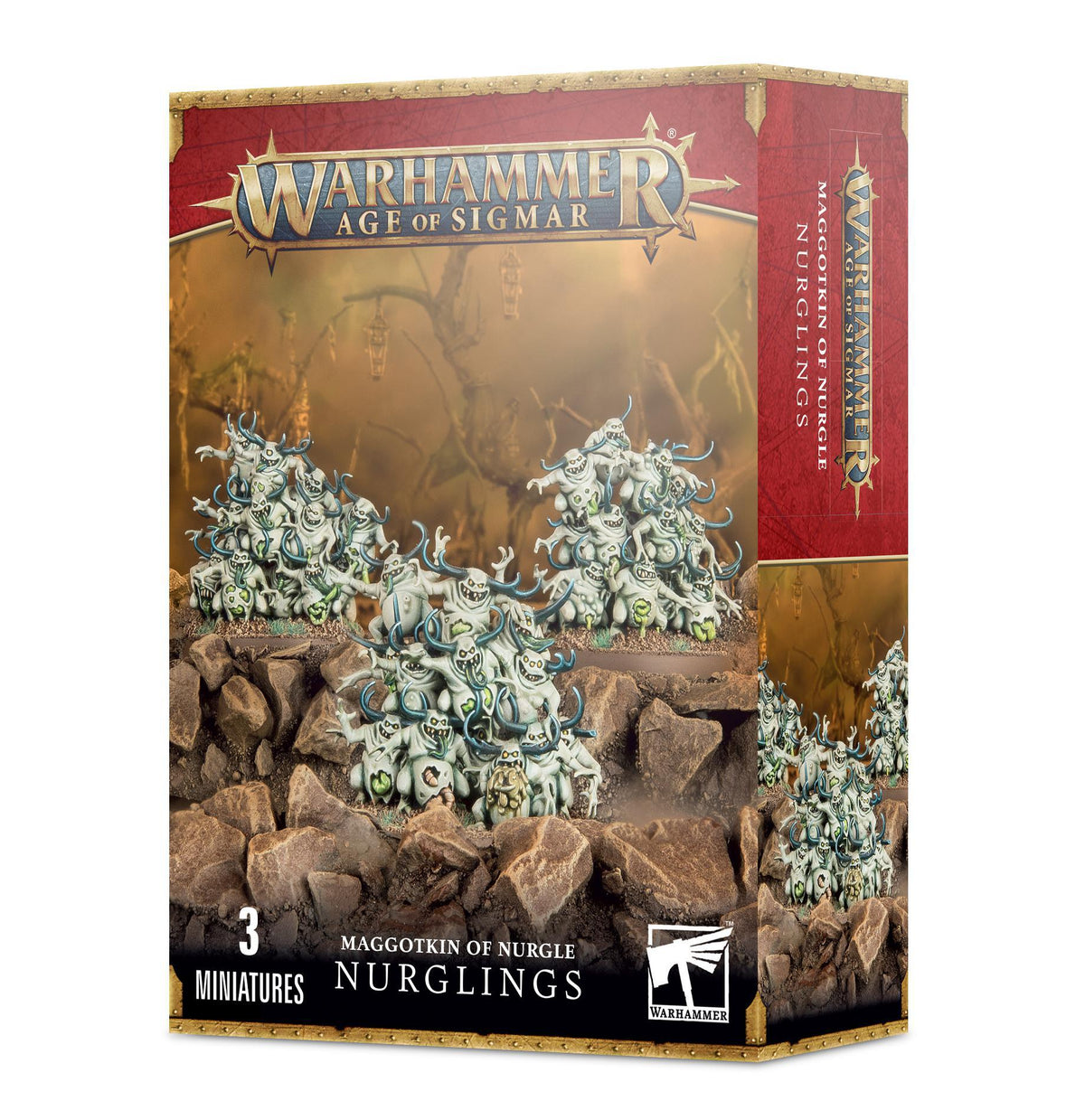 Warhammer Age of Sigmar - Maggotkin of Nurgle: Nurglings - The Feisty Goblin Gamehouse -