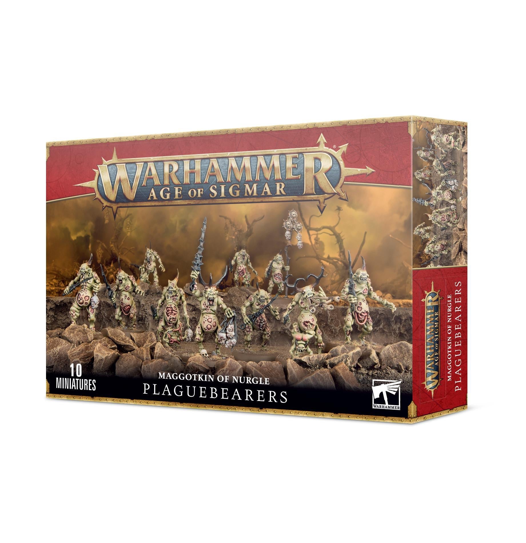 Warhammer Age of Sigmar - Maggotkin of Nurgle: Plaguebearers - The Feisty Goblin Gamehouse -