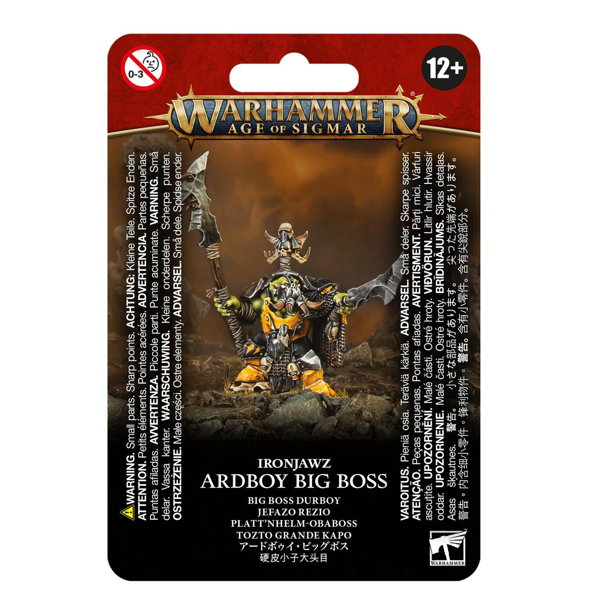 Warhammer Age of Sigmar - Orruk Warclans: Ardboy Big Boss - The Feisty Goblin Gamehouse -
