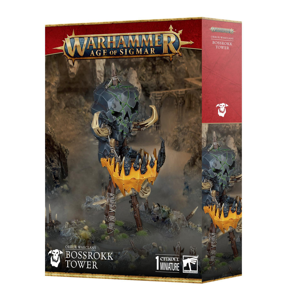 Warhammer Age of Sigmar - Orruk Warclans: Bossrokk Tower - The Feisty Goblin Gamehouse -