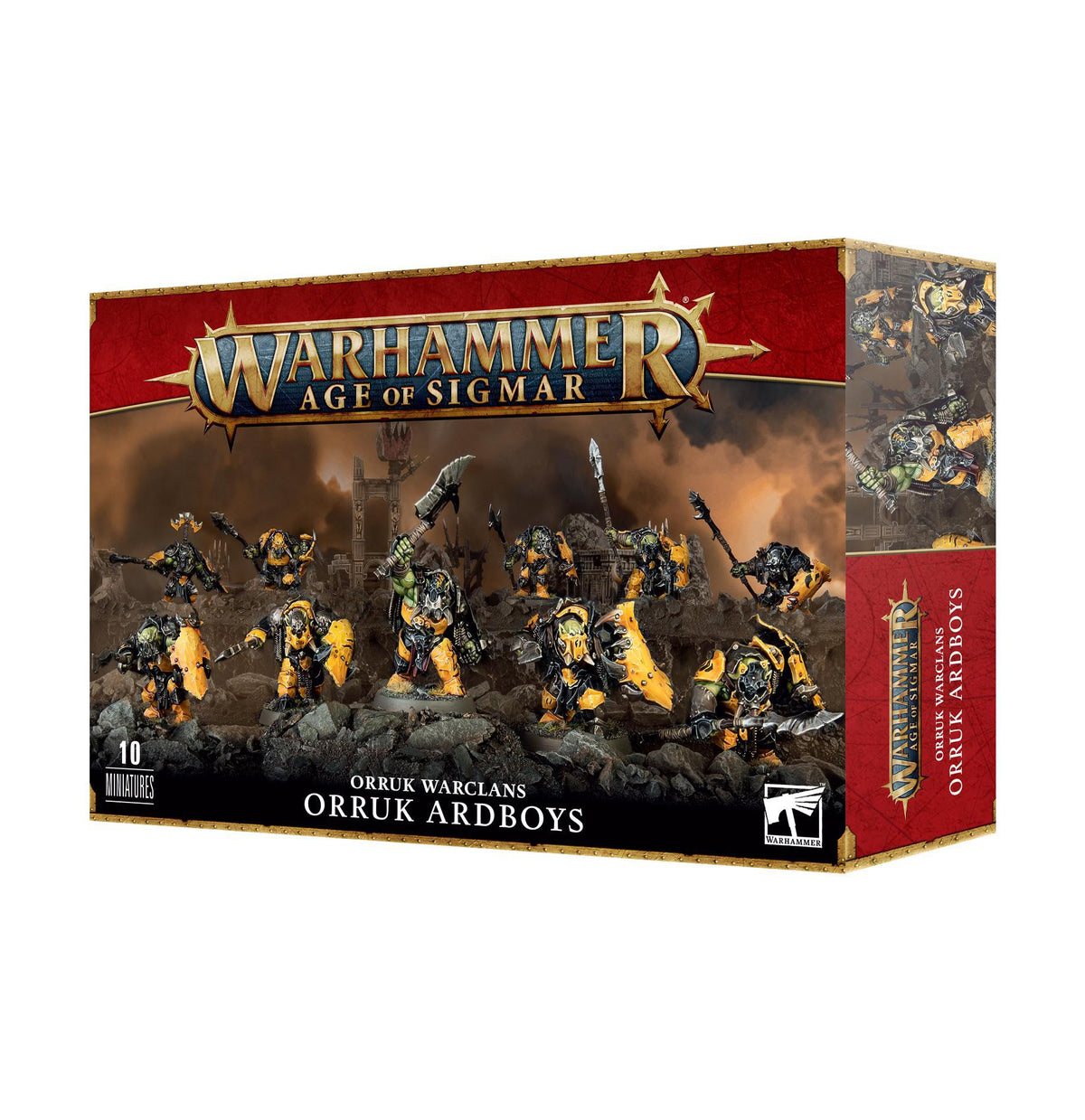 Warhammer Age of Sigmar - Orruk Warclans: Orruk Ardboyz - The Feisty Goblin Gamehouse -