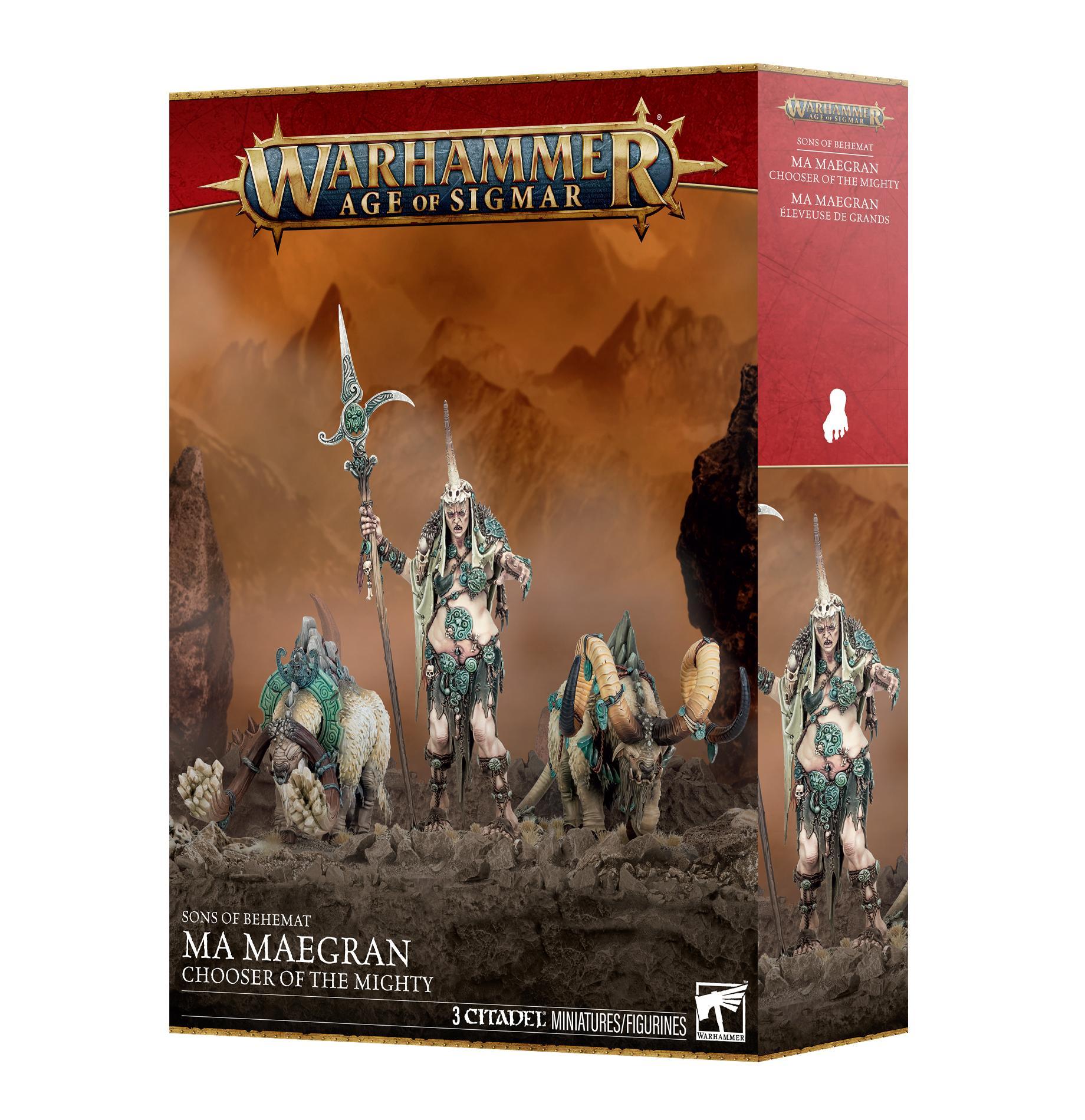 Warhammer Age of Sigmar - Sons Of Behemat: Ma Maegran Chooser Of The Mighty - The Feisty Goblin Gamehouse -