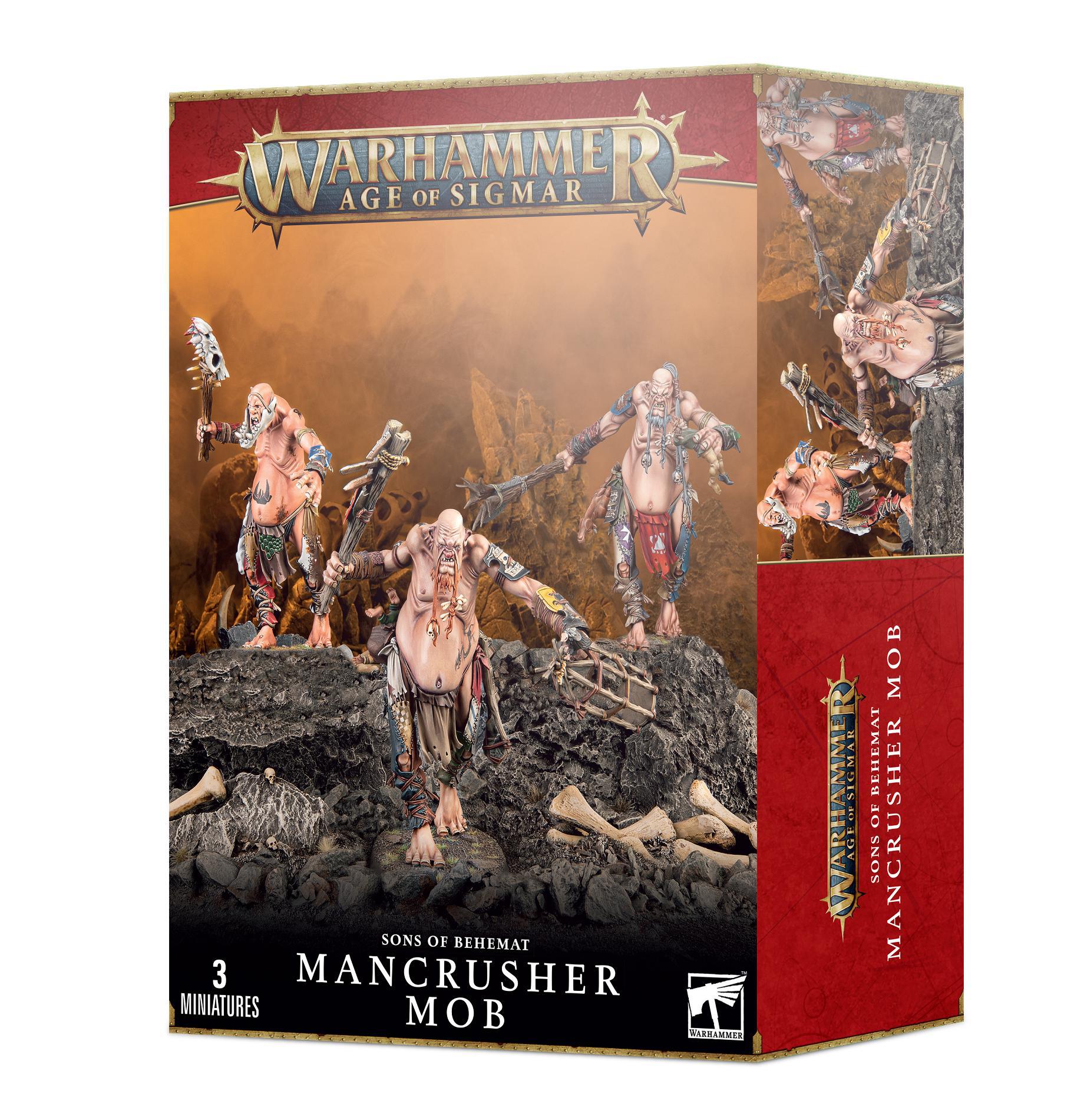 Warhammer Age of Sigmar - Sons of Behemat: Mancrusher Mob - The Feisty Goblin Gamehouse -