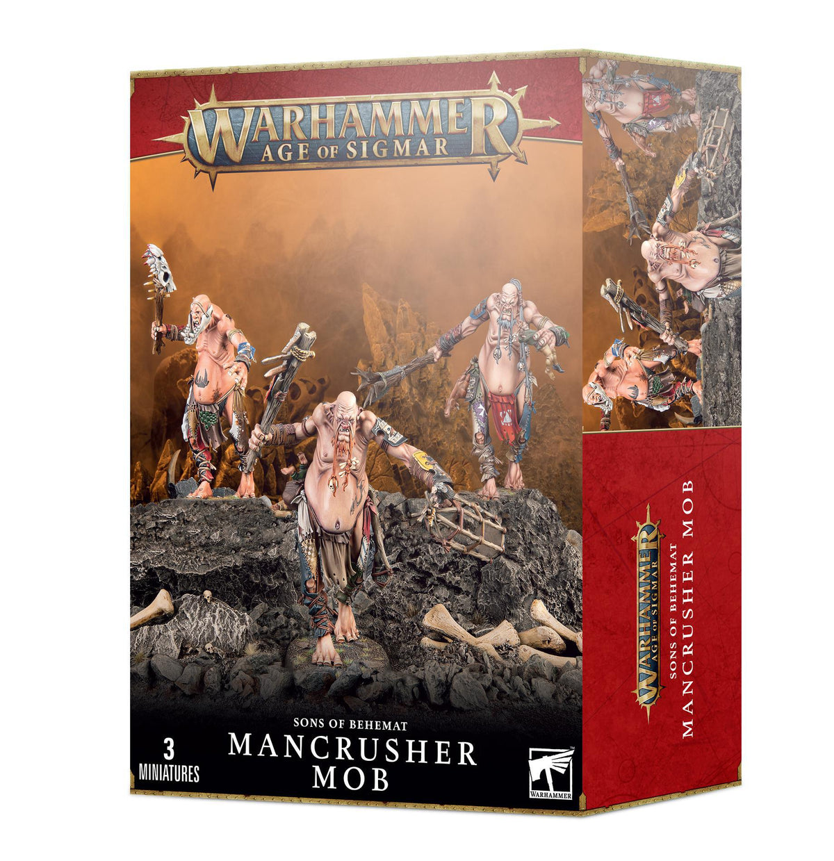 Warhammer Age of Sigmar - Sons of Behemat: Mancrusher Mob - The Feisty Goblin Gamehouse -