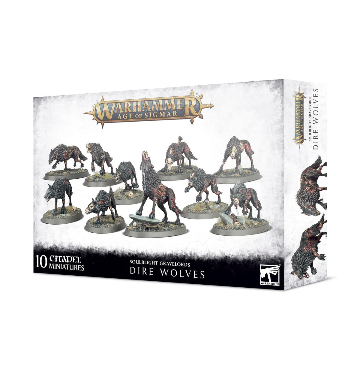 Warhammer Age of Sigmar - Soulblight Gravelords: Dire Wolves - The Feisty Goblin Gamehouse -