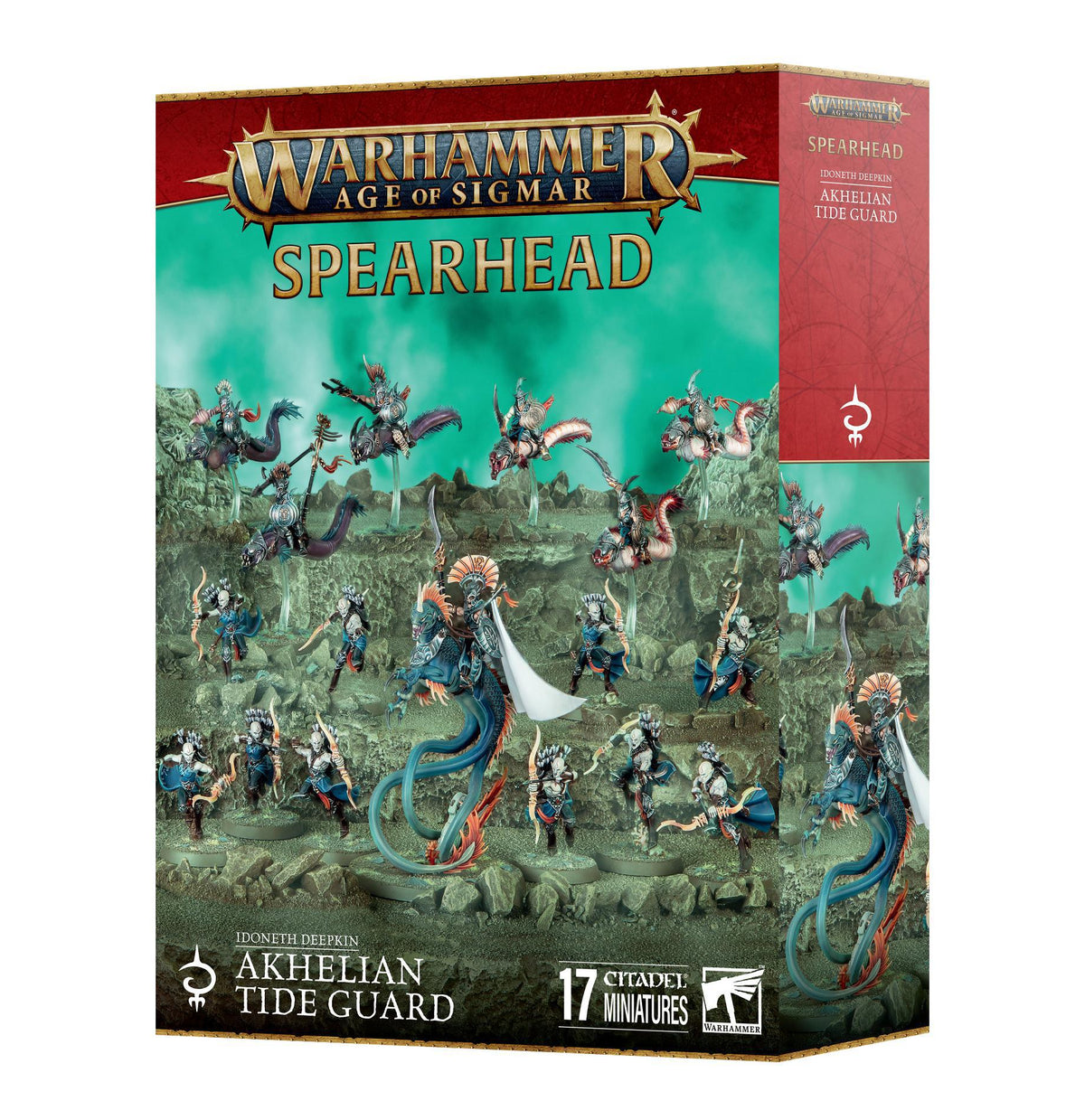 Warhammer Age of Sigmar - Spearhead: Idoneth Deepkin Akhelian Tide Guard - The Feisty Goblin Gamehouse -