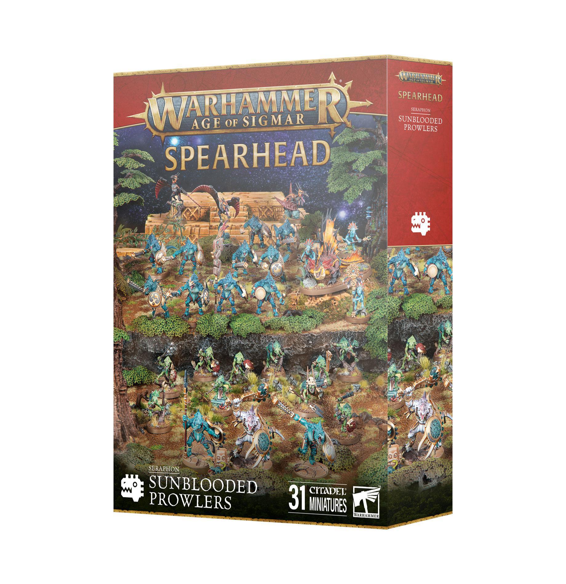 Warhammer Age of Sigmar - Spearhead: Seraphon Sunblooded Prowlers - The Feisty Goblin Gamehouse -