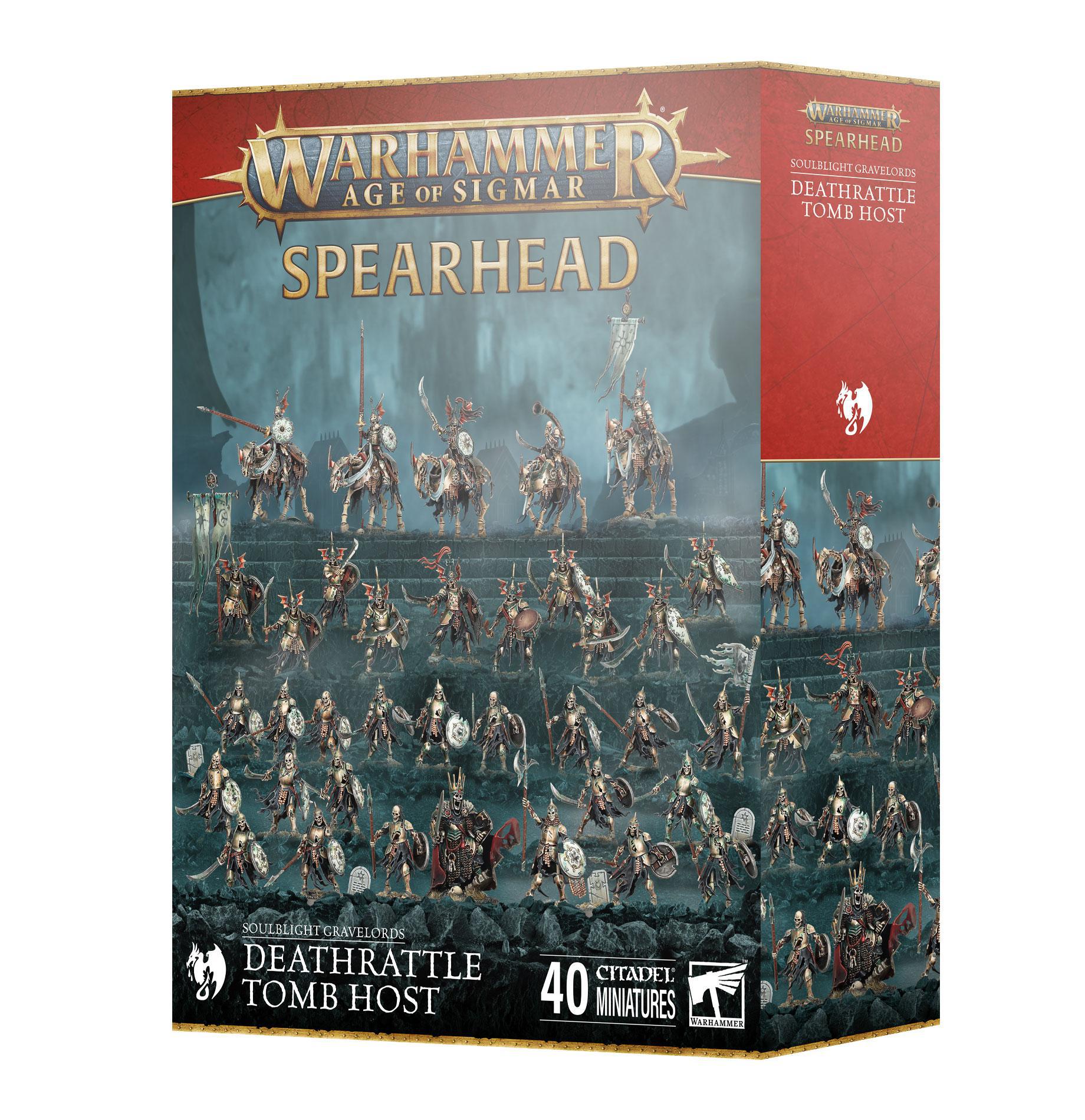 Warhammer Age of Sigmar - Spearhead: Soulblight Gravelords - Deathrattle Tomb Host - The Feisty Goblin Gamehouse -