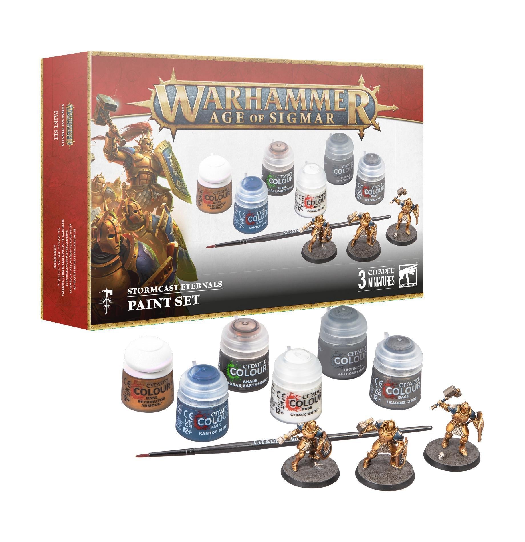 Warhammer Age of Sigmar - Stormcast Eternals: Paint Set - The Feisty Goblin Gamehouse -
