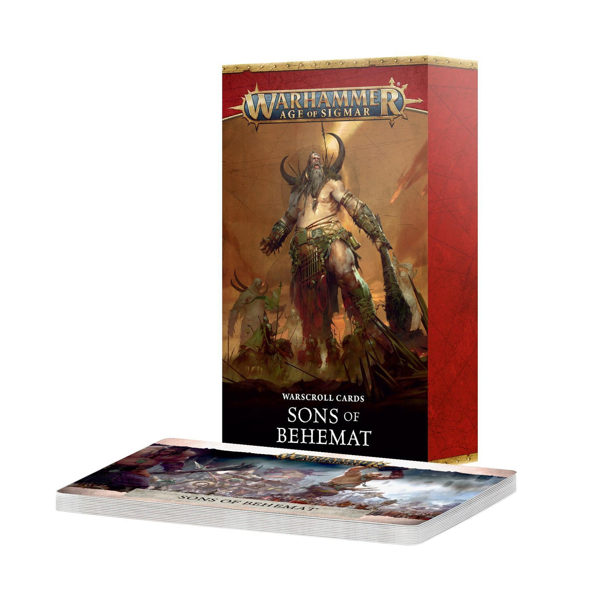 Warhammer Age of Sigmar - Warscroll Cards: Sons Of Behemat (English) - The Feisty Goblin Gamehouse -