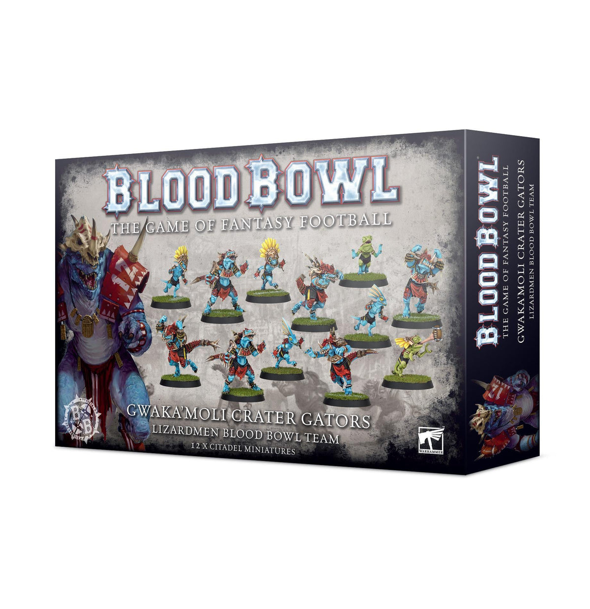 Warhammer Blood Bowl - Lizardmen Team - The Feisty Goblin Gamehouse -