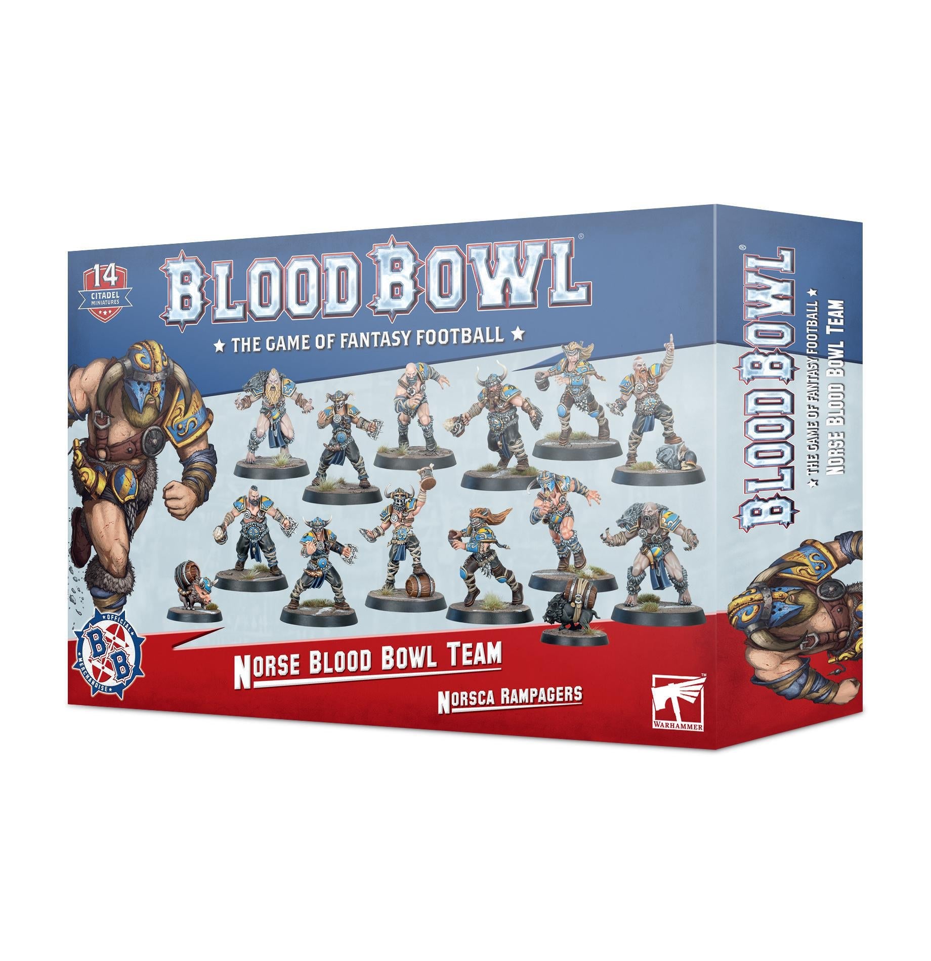 Warhammer Blood Bowl - Norse Team - The Feisty Goblin Gamehouse -