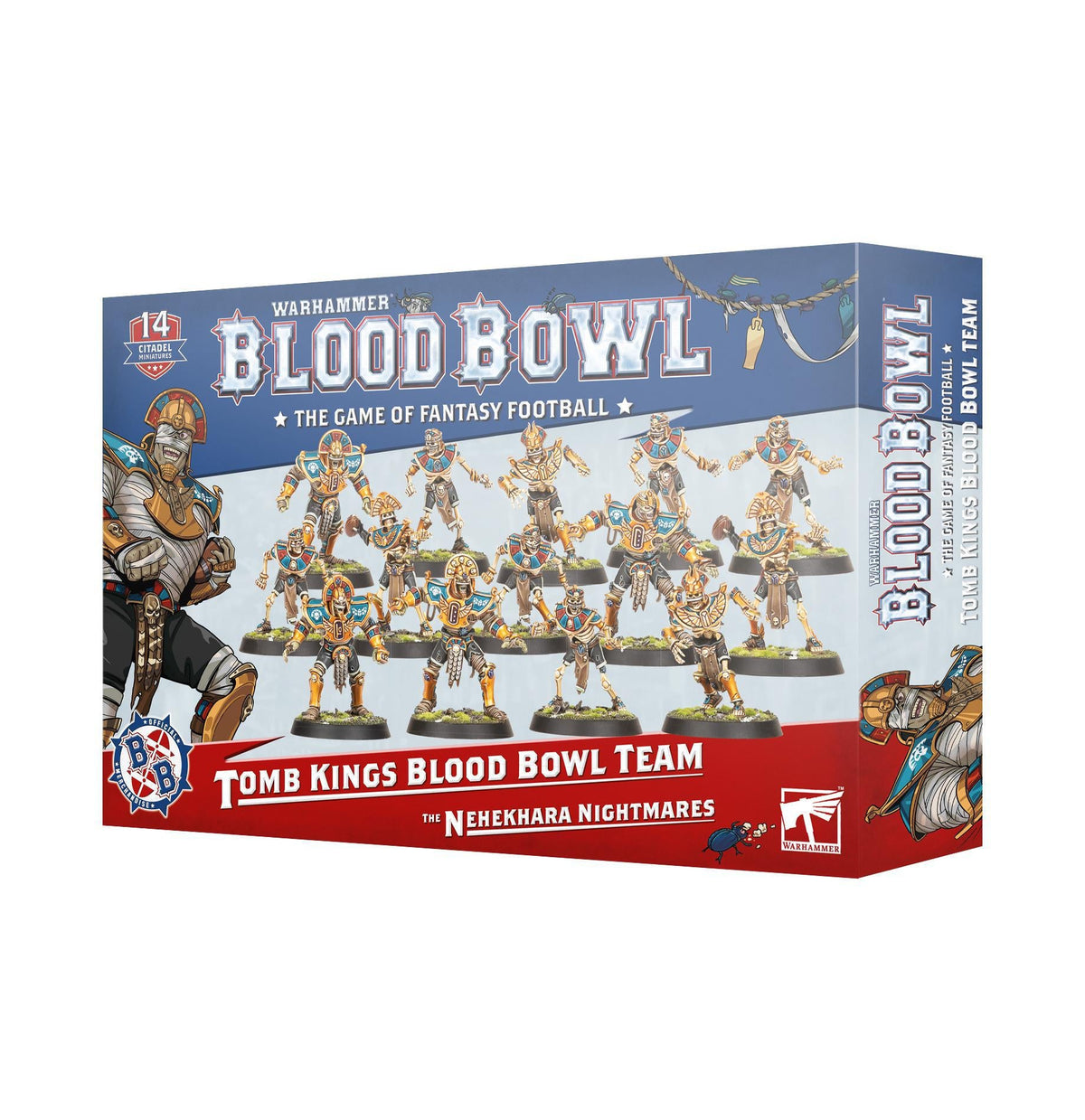Warhammer Blood Bowl - Tomb Kings Team - The Feisty Goblin Gamehouse -
