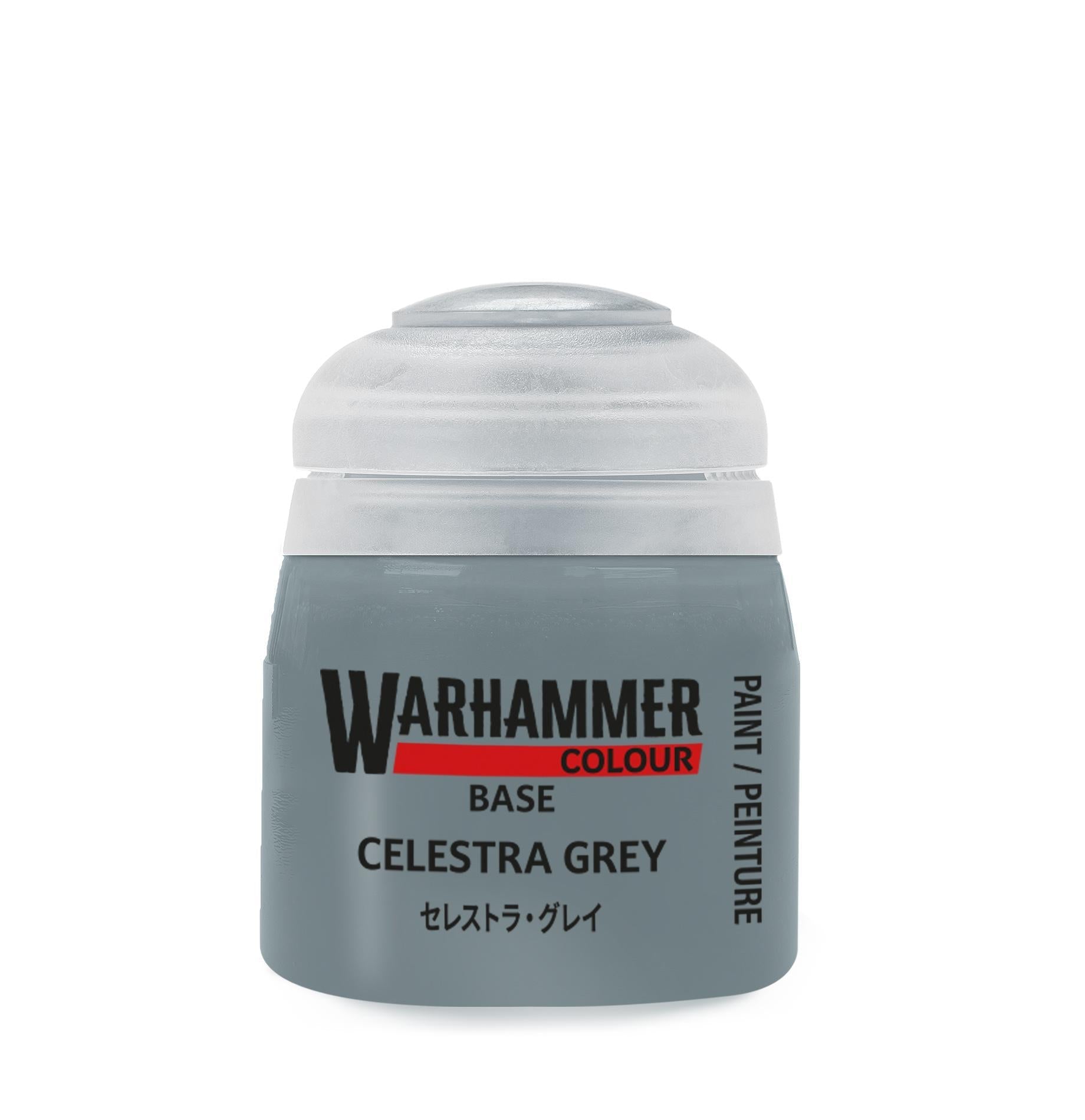 Warhammer Colour - Base: Celestra Grey (12 ml) - The Feisty Goblin Gamehouse -