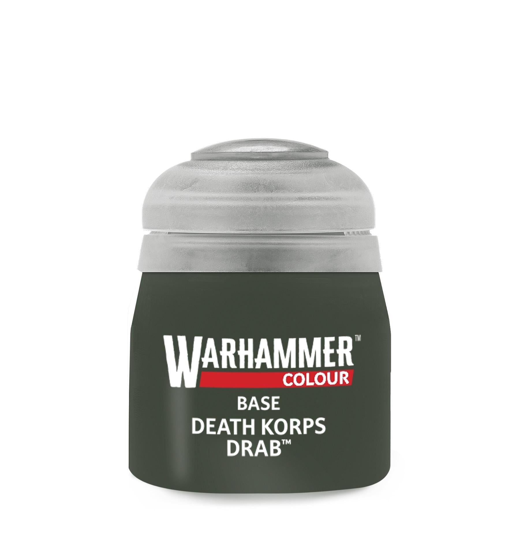 Warhammer Colour - Base: Death Korps Drab (12 ml) - The Feisty Goblin Gamehouse -