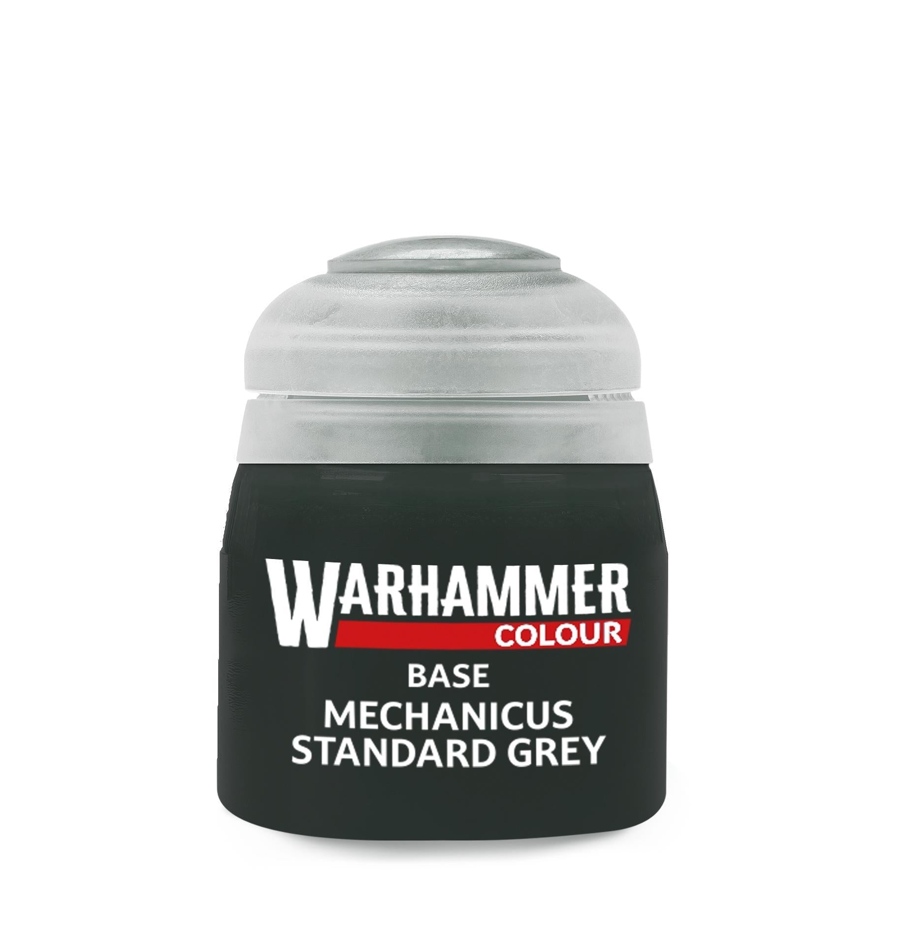 Warhammer Colour - Base: Mechanicus Standard Grey (12 ml) - The Feisty Goblin Gamehouse -