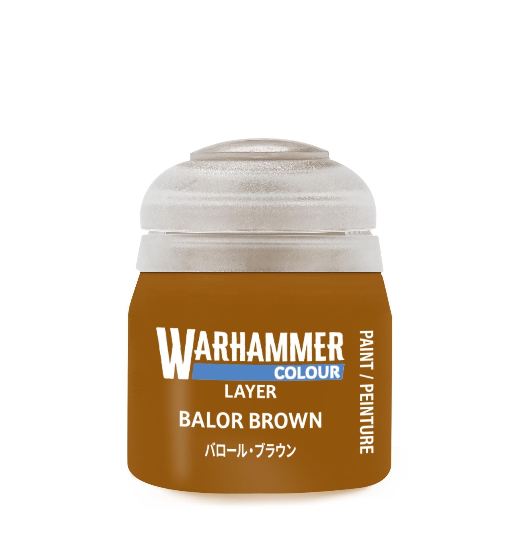 Warhammer Colour - Layer: Balor Brown (12 ml) - The Feisty Goblin Gamehouse -
