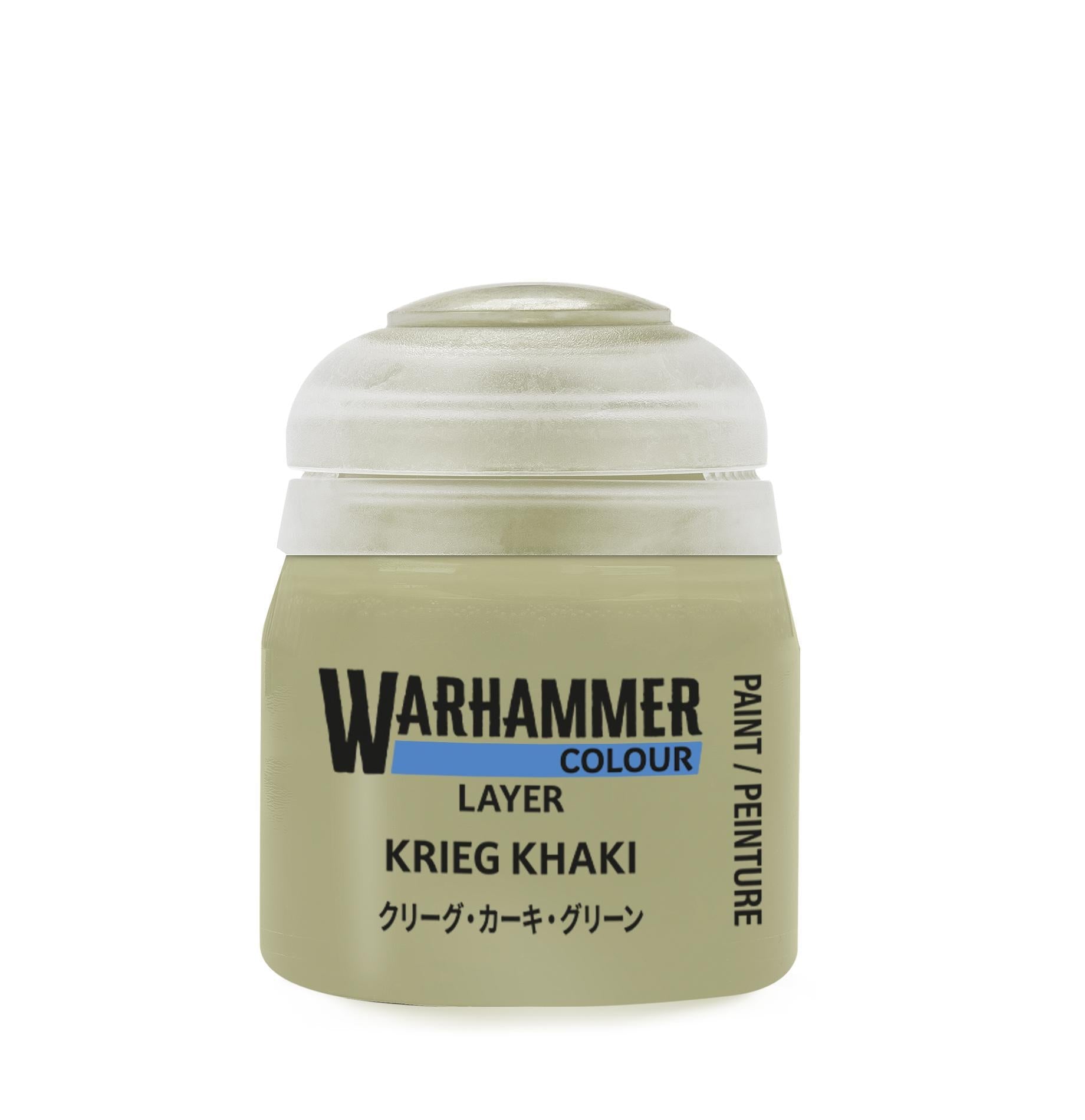 Warhammer Colour - Layer: Krieg Khaki (12 ml) - The Feisty Goblin Gamehouse -