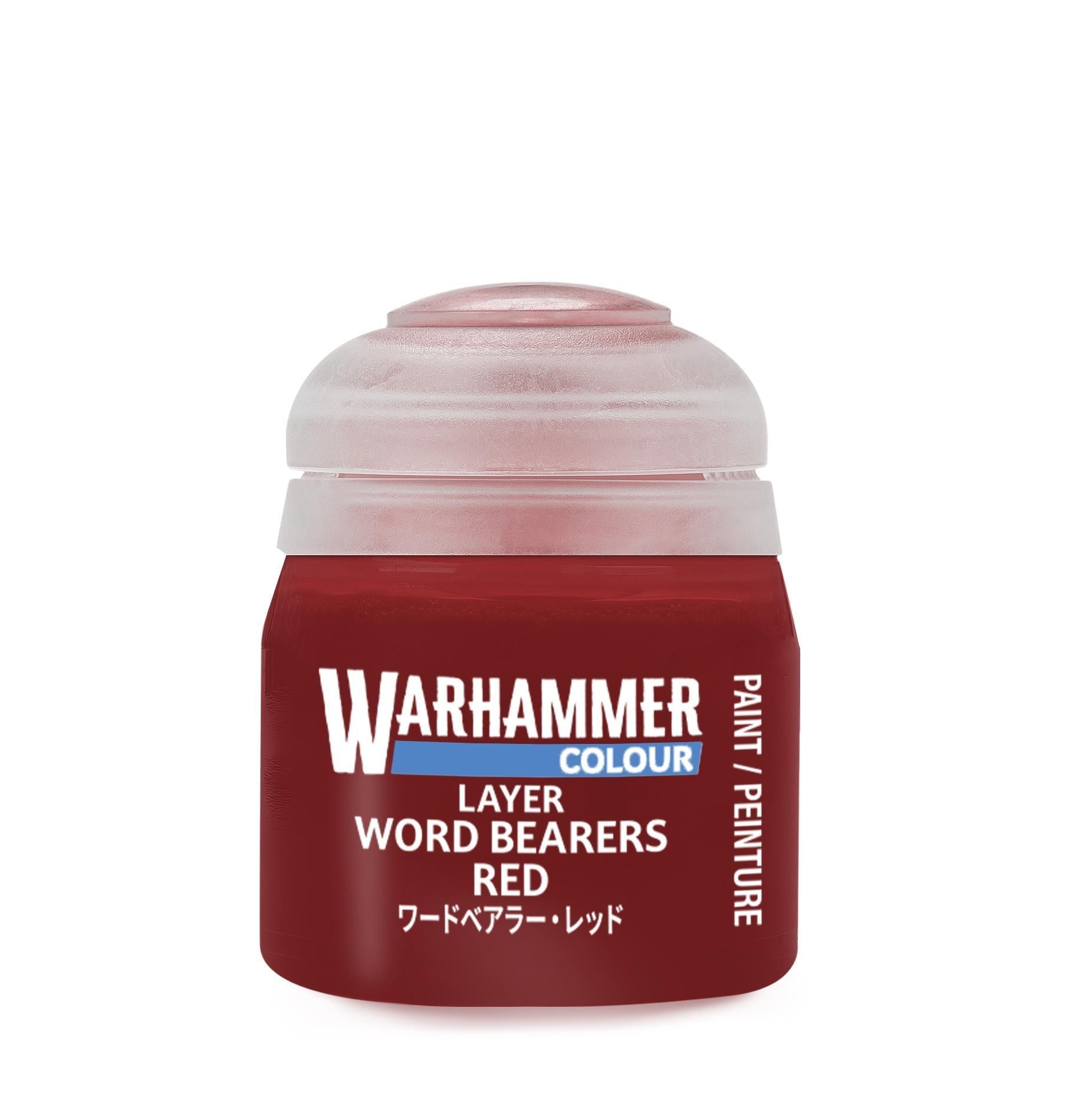 Warhammer Colour - Layer: Word Bearers Red (12 ml) - The Feisty Goblin Gamehouse -