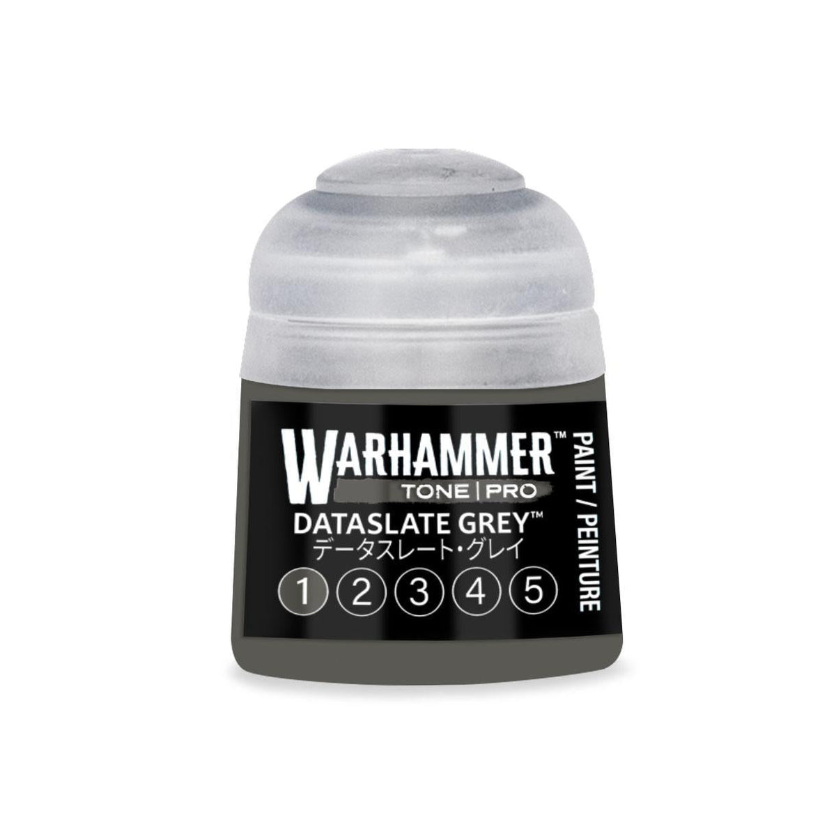 Warhammer Pro: Tone - Dataslate Grey 1 (12 ml) - The Feisty Goblin Gamehouse -