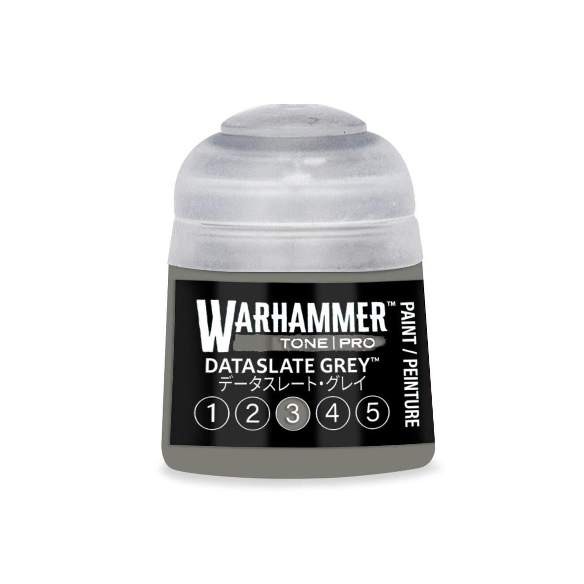Warhammer Pro: Tone - Dataslate Grey 3 (12 ml) - The Feisty Goblin Gamehouse -