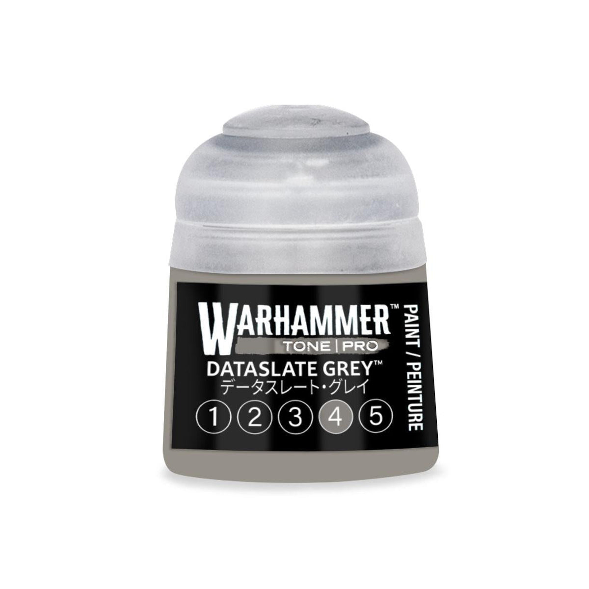 Warhammer Pro: Tone - Dataslate Grey 4 (12 ml) - The Feisty Goblin Gamehouse -