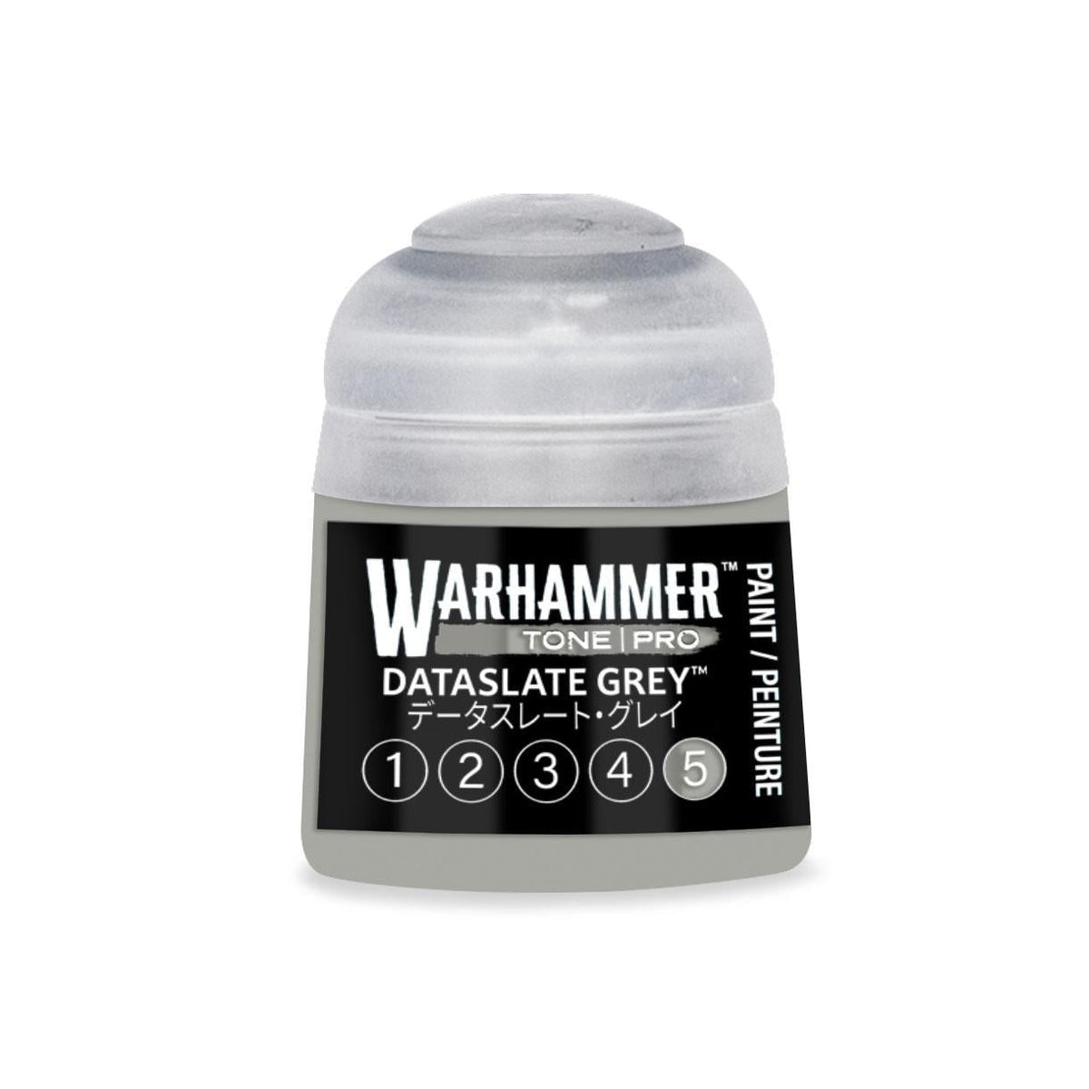 Warhammer Pro: Tone - Dataslate Grey 5 (12 ml) - The Feisty Goblin Gamehouse -