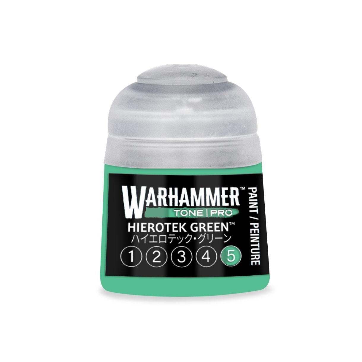 Warhammer Pro: Tone - Hierotek Green 5 (12 ml) - The Feisty Goblin Gamehouse -