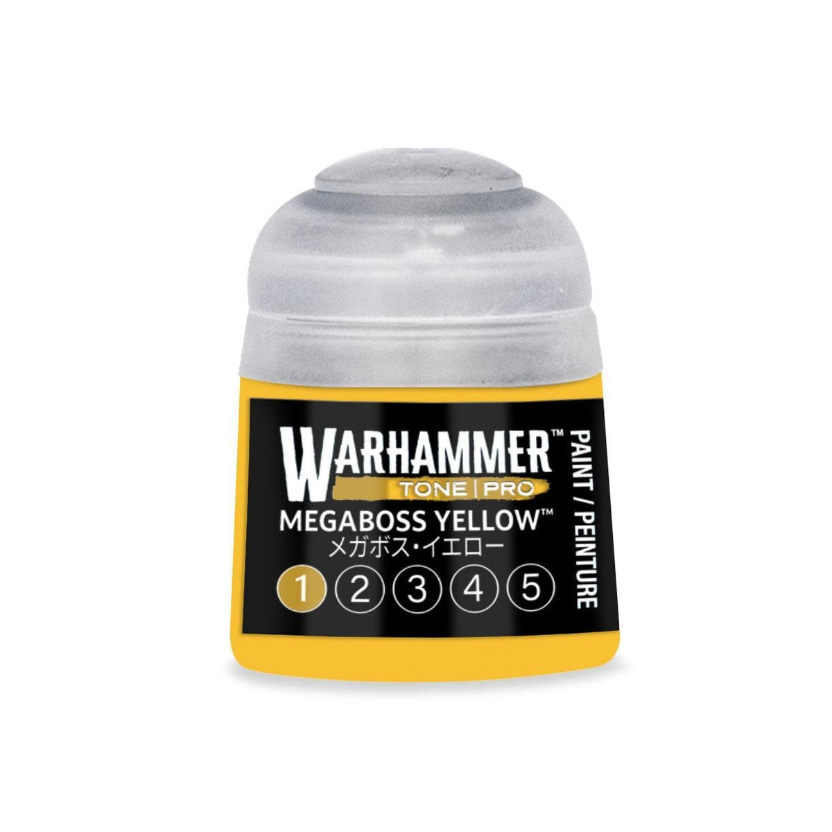 Warhammer Pro: Tone - Megaboss Yellow 1 (12 ml) - The Feisty Goblin Gamehouse -