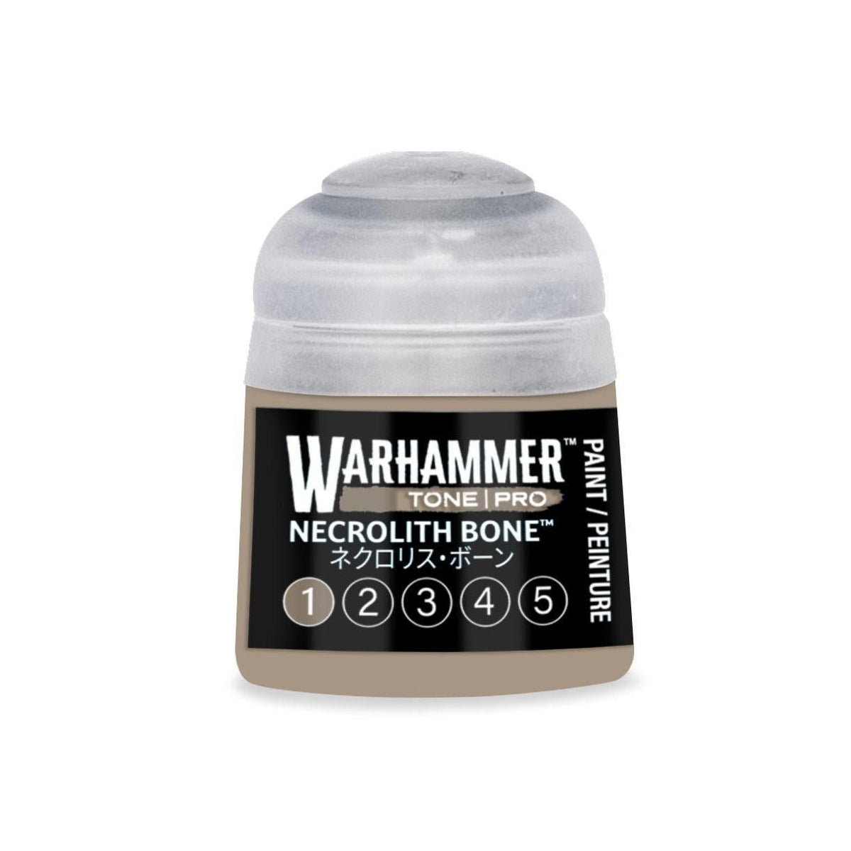 Warhammer Pro: Tone - Necrolith Bone 1 (12 ml) - The Feisty Goblin Gamehouse -