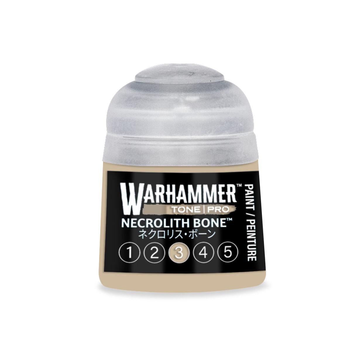 Warhammer Pro: Tone - Necrolith Bone 3 (12 ml) - The Feisty Goblin Gamehouse -